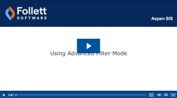 Using Advanced Filter Mode